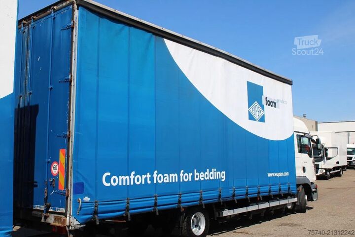 Schuifzeil MAN TGL 8.210 + TRAILER + SLEEPCAB COMBI
