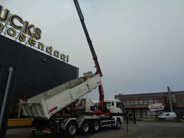 Containertransport (haakarmsysteem) MAN TGS 32.400 + PALFINGER PK23.001EH + HOOKSYSTEM ...