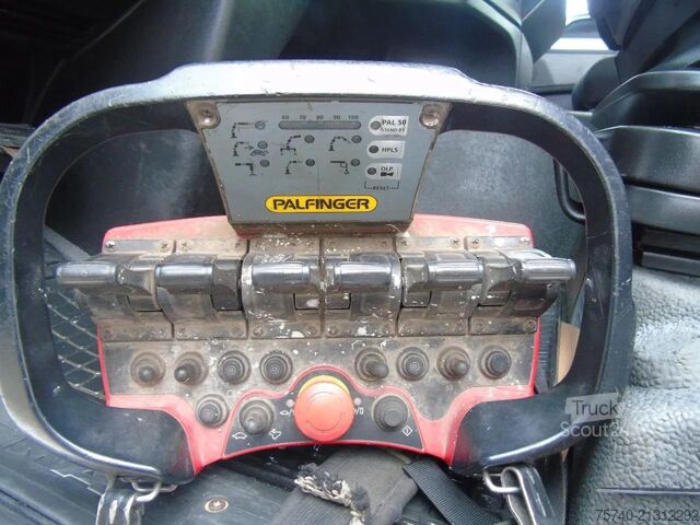Containertransport (haakarmsysteem) MAN TGS 32.400 + PALFINGER PK23.001EH + HOOKSYSTEM ...