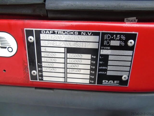 Transporte refrigerado/congelado DAF LF 220 + CARRIER SUPRA 850 + 16T + EURO 6
