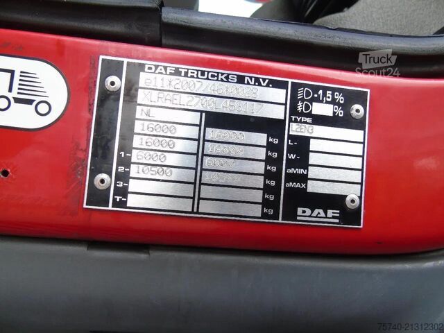 Transporte refrigerado/congelado DAF LF 220 + CARRIER SUPRA 850 + 16T + EURO 6