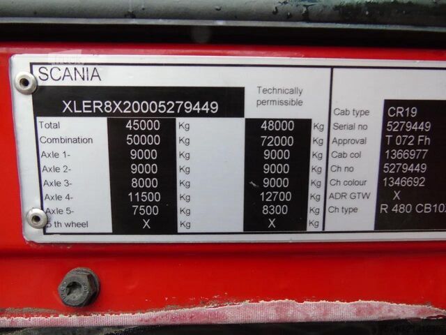 Кабелна система Scania R480 +10X2  + VBG CABLE 30TON