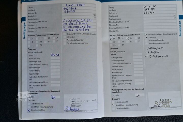 LKW mit Kofferaufbau Mercedes-Benz Actros 1843  LBW Alufelgen Scheckheft AHK Retarder