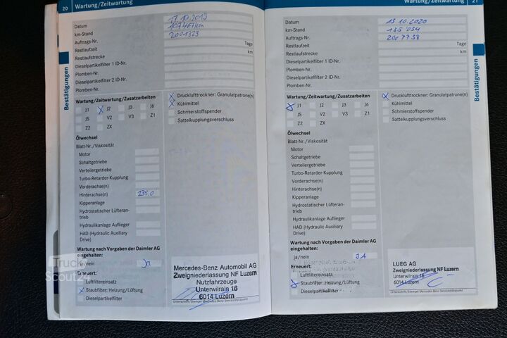 LKW mit Kofferaufbau Mercedes-Benz Actros 1843  LBW Alufelgen Scheckheft AHK Retarder