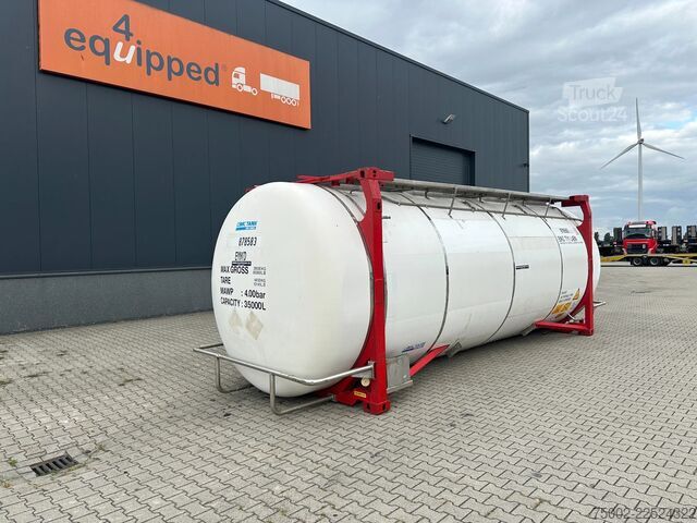 Conteneur-citerne CIMC 34.820L / 1-comp. / 4 BAFFLES / 20FT swapbody /...