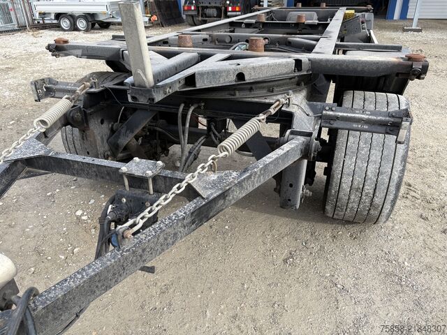 напівпричіп зі змінним шасі Krone Lafette Breitreifen 445 + langer Hub