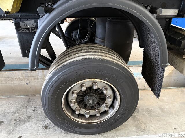 напівпричіп зі змінним шасі Krone Lafette Breitreifen 445 + langer Hub