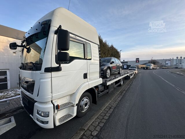 Dėžinis sunkvežimis MAN TGL 8.250 Autotransporter FFH Standklima