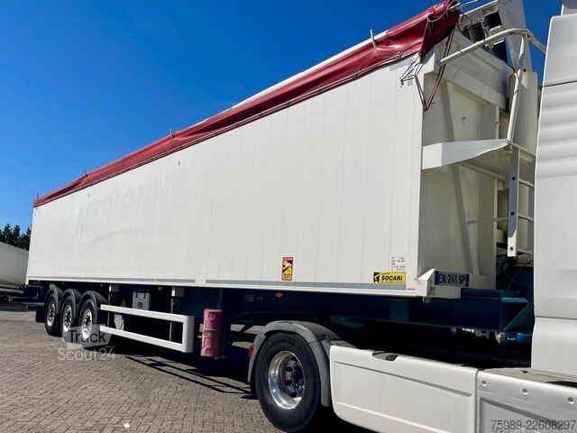 Volquete Trouillet SOCARI 69 m3, left side opens, self pump tyres,...