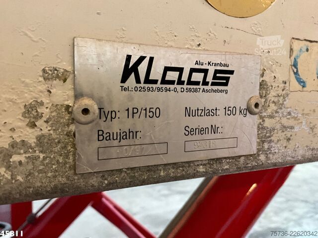 Plate-forme de levage DAF FA 45 CF 220 Klaas 34 meter Dachdeckerkran