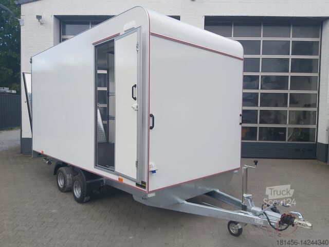 Aanhangwagen (auto) Other Multi Koffer Seitentür Heckrampe 2700kg 1ookm aero 420x200x210cm für Werkstattausbau Neu verfügbar