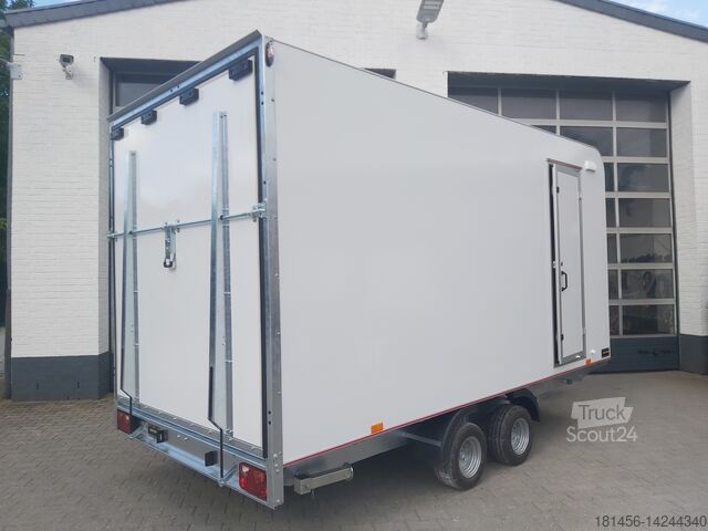 Aanhangwagen (auto) Other Multi Koffer Seitentür Heckrampe 2700kg 1ookm aero 420x200x210cm für Werkstattausbau Neu verfügbar
