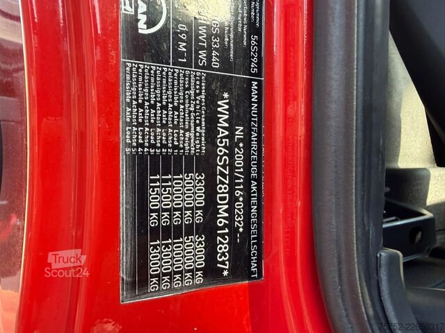 Vinçli damper MAN TGS 33.440 6X6 HMF Kraan AHK 3 Zijdige Kipper A...