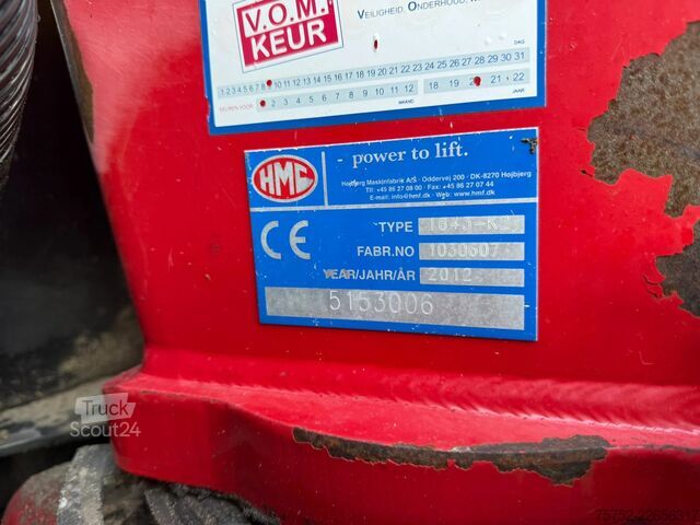 Darus billenőplatós teherautó MAN TGS 33.440 6X6 HMF Kraan AHK 3 Zijdige Kipper A...