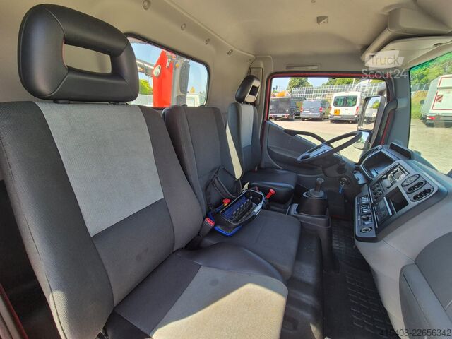 Kasa tipi kamyon + vinçli kaldırma sistemi (HDS) Renault D 7.5 180 - FASSI 32B