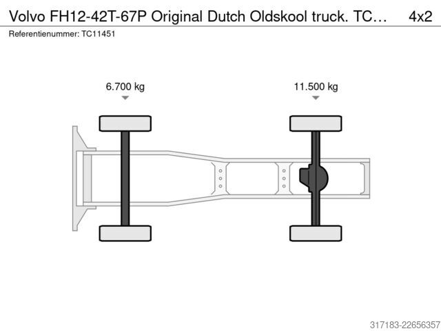 Standart-SZM Volvo FH12-42T-67P Original Dutch Oldskool truck.