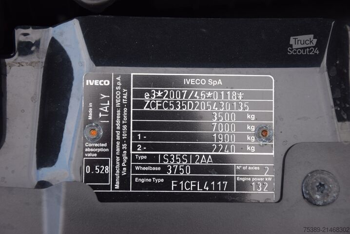 Pick-up bestelwagen Iveco Daily  35S18 DOKA 7-Sitzer Pritsche Maxi AHK 3,5T