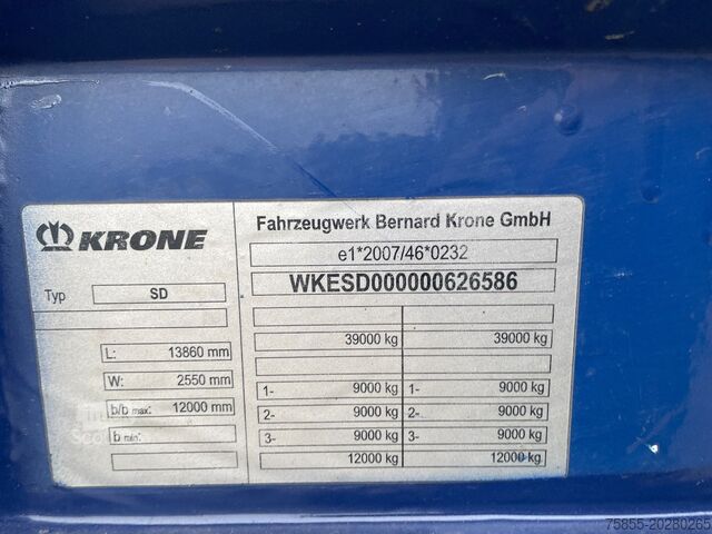 Volumetransport Krone Mega Mega / Volume / BPW Axles / Drumbrakes