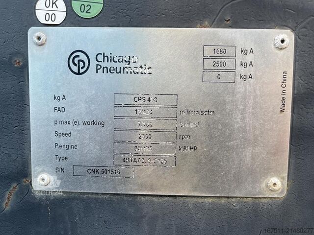 Verdichter Chicago Pneumatic CPS 400