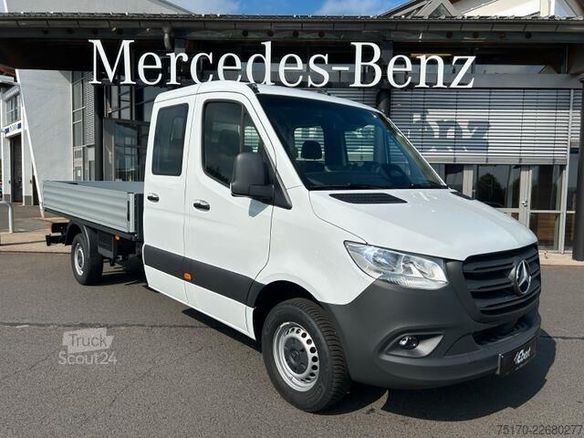 Platform van çift kabin Mercedes-Benz Sprinter 317 CDI 4325 DoKa Klima AHK Stdheiz
