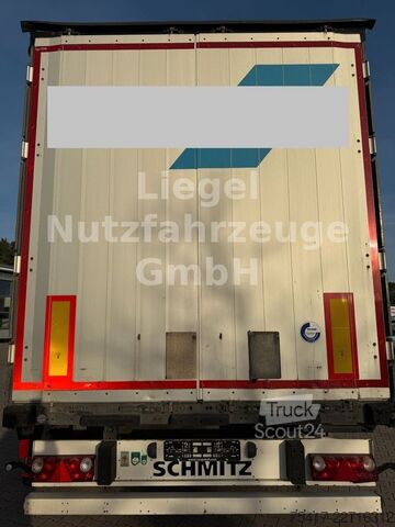 Открытый полуприцеп с тентом SCHMITZ CARGOBULL SCB S3T standard*Lift*SP*TÜV*Palettenkasten