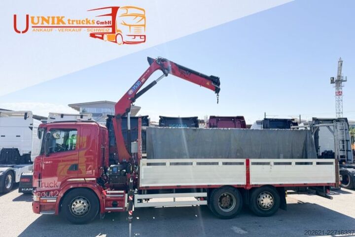 Jeřáb na nákladním automobilu SCANIA R480 6x2 HMF 1530 K3