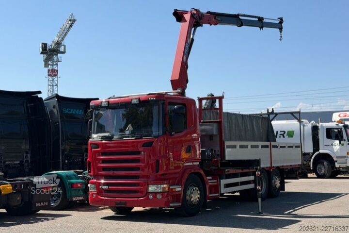 Jeřáb na nákladním automobilu SCANIA R480 6x2 HMF 1530 K3