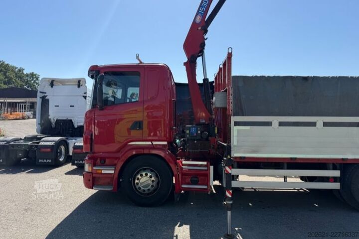 Jeřáb na nákladním automobilu SCANIA R480 6x2 HMF 1530 K3