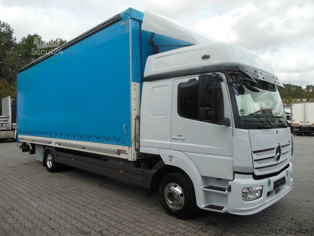 Φορτηγό πλατφόρμα με μουσαμά MERCEDES-BENZ 1223 Atego, 19 Paletten, Garantie, TOP-ZUSTAND!!