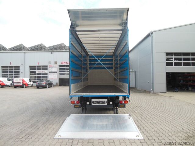 Φορτηγό πλατφόρμα με μουσαμά MERCEDES-BENZ 1223 Atego, 19 Paletten, Garantie, TOP-ZUSTAND!!