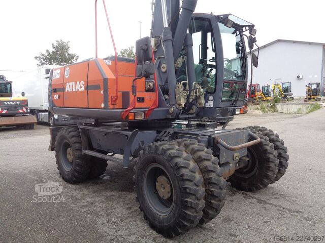 Excavator pe roți ATLAS 150W Lehnhoff MS10-3 + Schaufel Klima