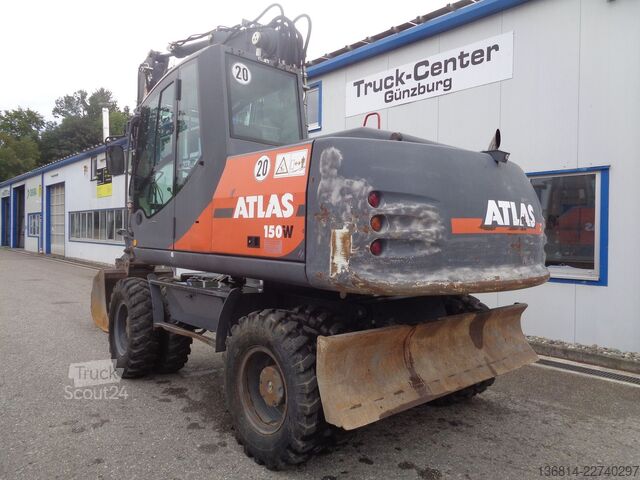 Excavator pe roți ATLAS 150W Lehnhoff MS10-3 + Schaufel Klima