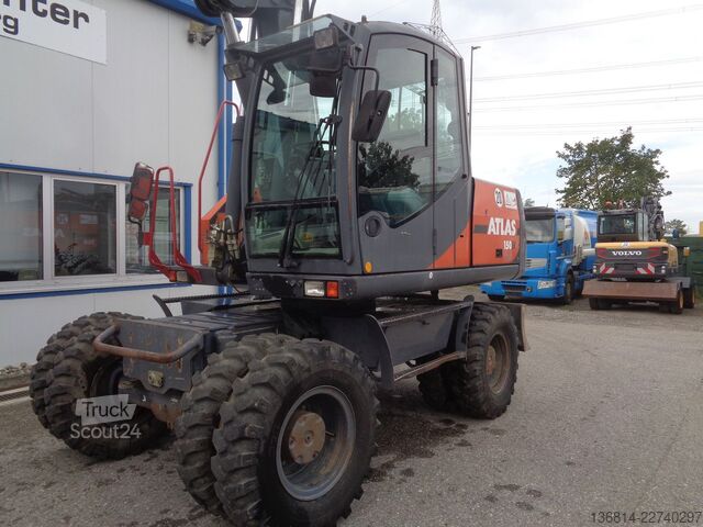 Excavator pe roți ATLAS 150W Lehnhoff MS10-3 + Schaufel Klima