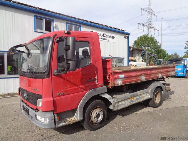 Autoutilitară basculantă MERCEDES-BENZ Atego 816 K Blatt EU4 Meiller Kipper