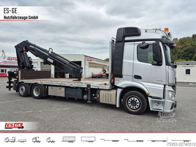 Valník MERCEDES-BENZ 2546 L 6X2 ACTROS, Pritsche, MKG HLK 531