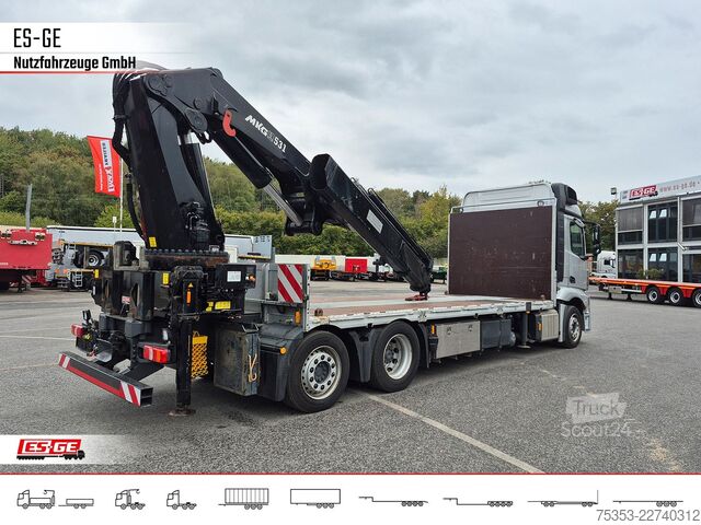 Valník MERCEDES-BENZ 2546 L 6X2 ACTROS, Pritsche, MKG HLK 531