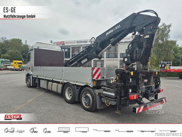 Valník MERCEDES-BENZ 2546 L 6X2 ACTROS, Pritsche, MKG HLK 531