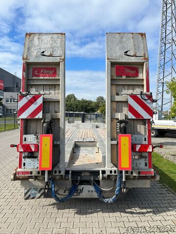 Remorque porte-engins surbaissée FLIEGL VTS 400 4-Achs Tieflader Parabel Hydraulik