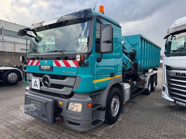 Autolaadkraan MERCEDES-BENZ 2632 Actros 6x4 Meiller Abroller KRAN Salzstreu