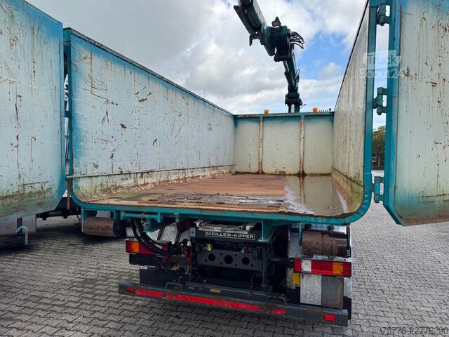 Kampós konténerszállító teherautó MERCEDES-BENZ 2632 Actros 6x4 Meiller Abroller KRAN Salzstreu