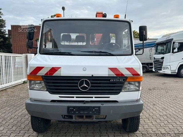 Furgon z żurawiem samochodowym MERCEDES-BENZ 815D Pritsche + PK7501 Kran Allrad 4x4