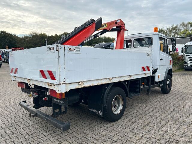 Furgon z żurawiem samochodowym MERCEDES-BENZ 815D Pritsche + PK7501 Kran Allrad 4x4