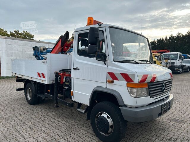 Furgon z żurawiem samochodowym MERCEDES-BENZ 815D Pritsche + PK7501 Kran Allrad 4x4