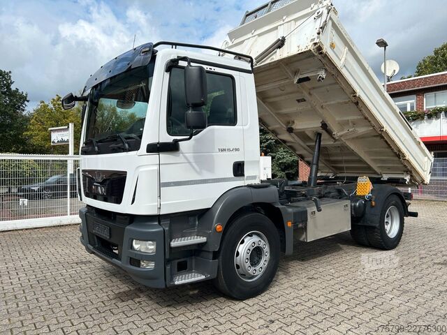 Tre-sidet tipbil MAN 15.290 TGM  MEILLER 3Skipper 4x2