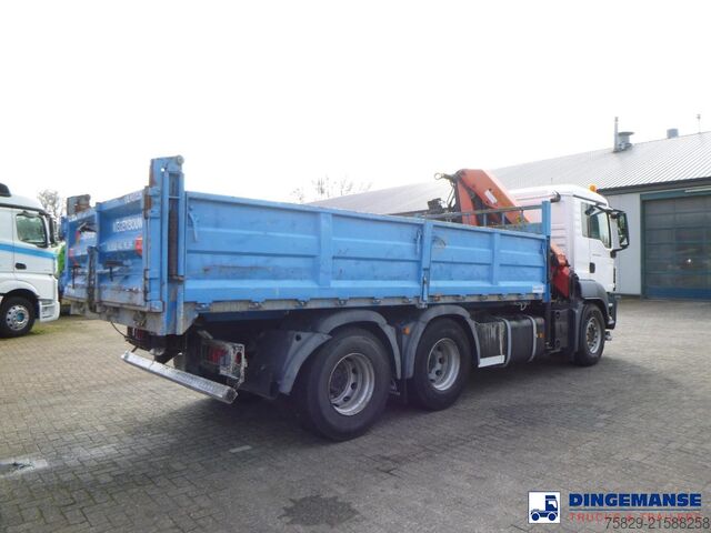 Автомобил с кран M.A.N. TGS 26.400 6X4 tipper + Palfinger PK15002