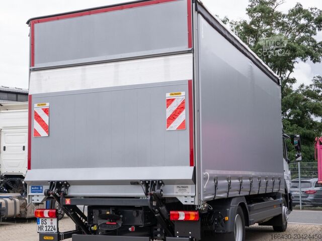 Camion plateau avec bâche Mercedes-Benz Atego 1224 L Curtainsider Schiebeplane li/re Ladebordwand BigSpace