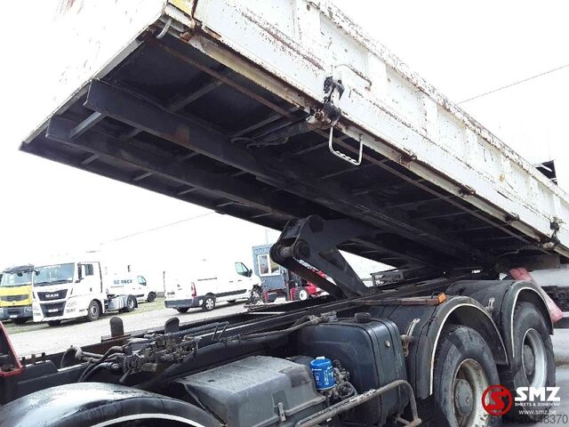 Tipper avec grue Mercedes Actros 4144 palfinber pk2002/4Ext remote