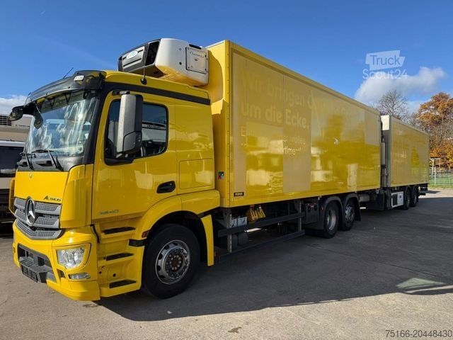 Camion frigorifique MERCEDES-BENZ ANTOS 2540 L Kühlkoffer 8,2 m LBW 2 T+Anhänger