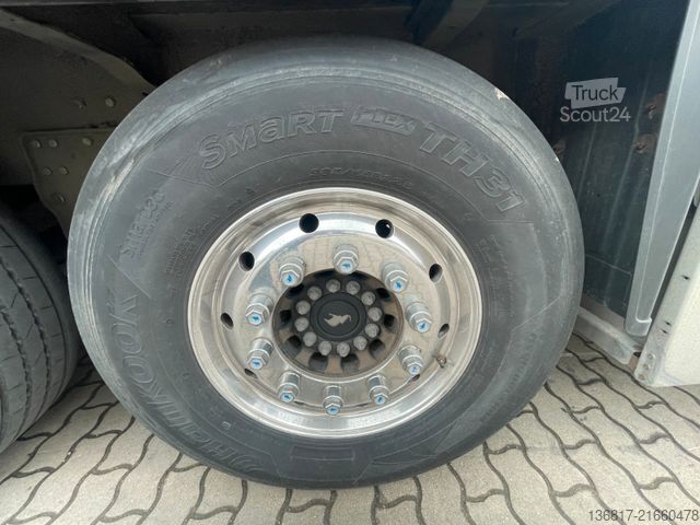 Atvērta puspiekabe ar tentu SCHMITZ CARGOBULL SCB*S3T SCS24/L-13.62EB Plane RSAB 2x Liftachse