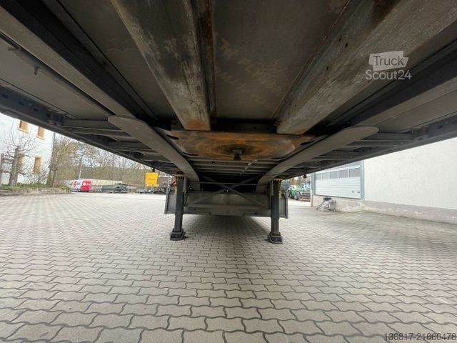 Atvērta puspiekabe ar tentu SCHMITZ CARGOBULL SCB*S3T SCS24/L-13.62EB Plane RSAB 2x Liftachse